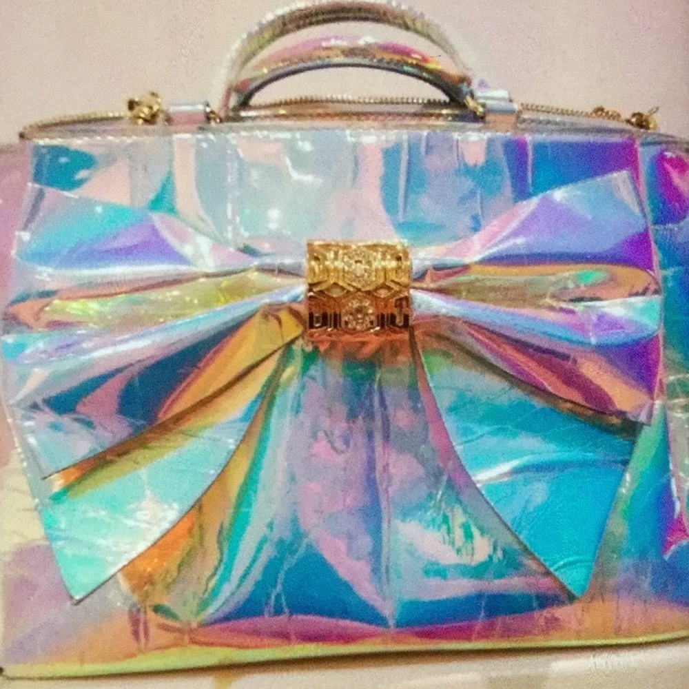 Rare htf Betsey iridescent satchel